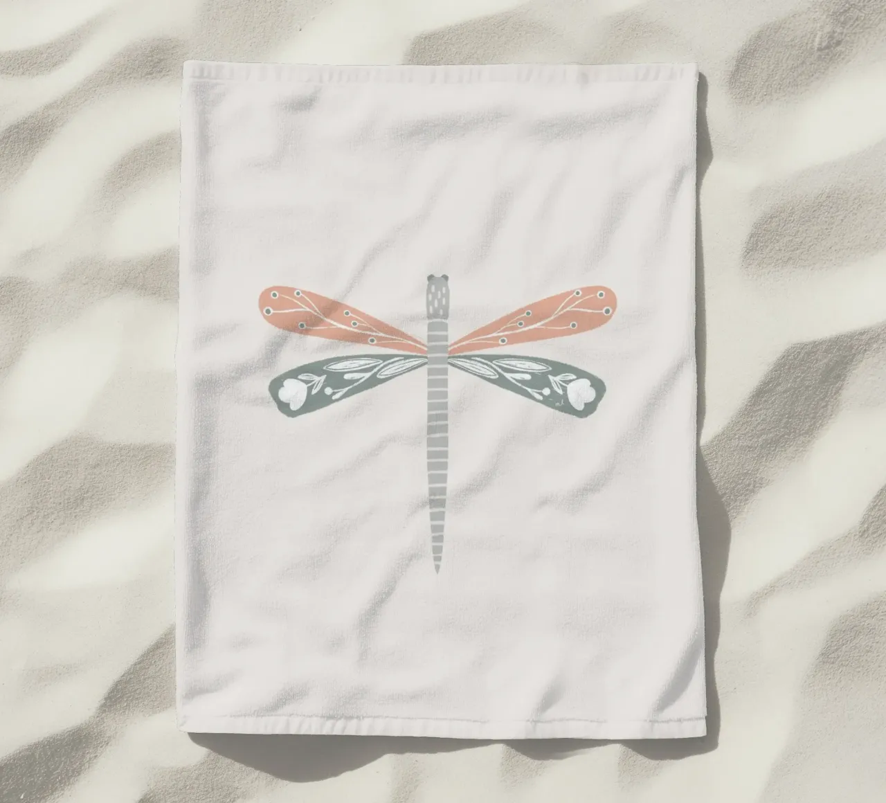 Sage & Blush Dragonfly telo mare da Menina Lisboa