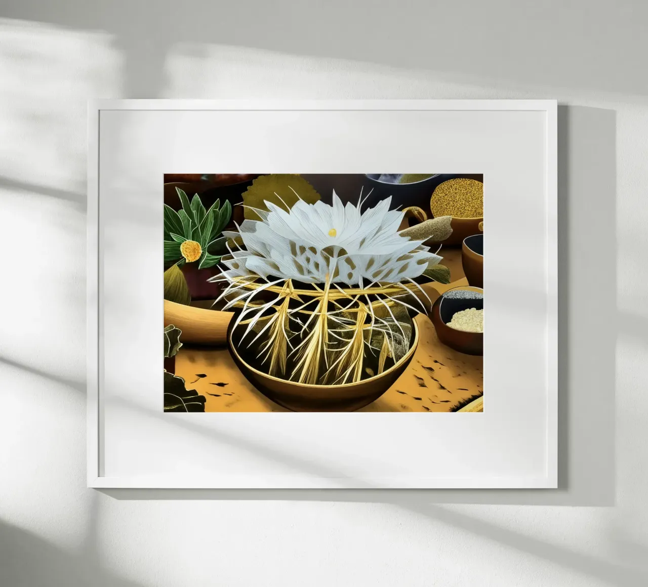 Cactus_3 poster con telaio in alluminio da Impressionismus by LK