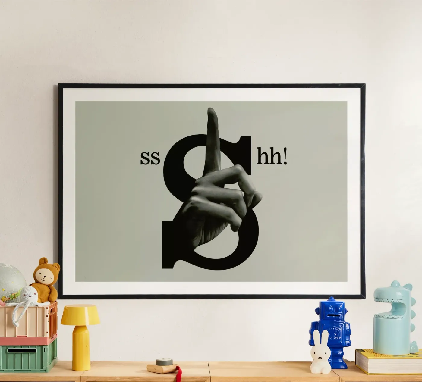 Shh poster by Ali Gulec