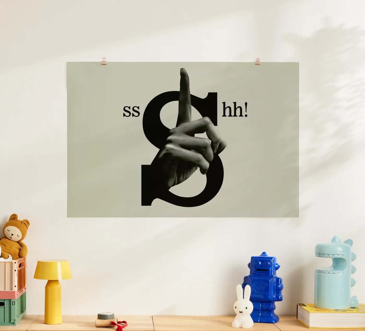 Shh poster by Ali Gulec