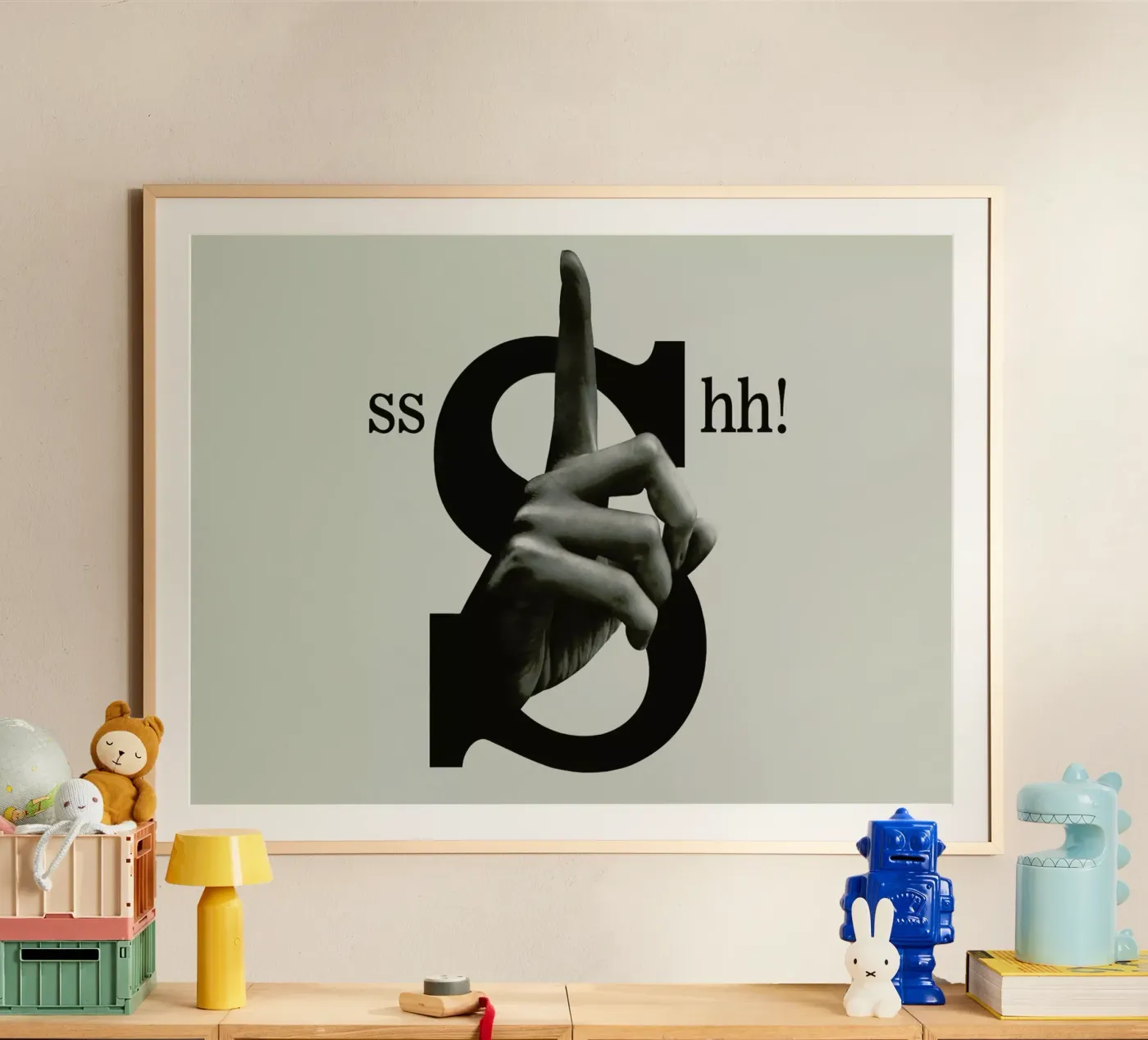 Shh poster by Ali Gulec