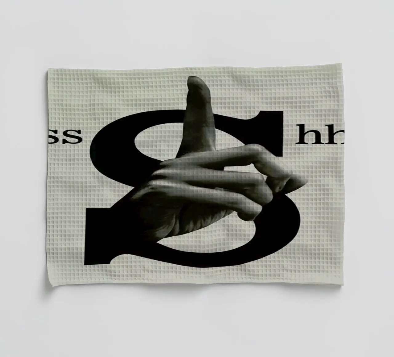 Shh Geschirrtuch von Ali Gulec