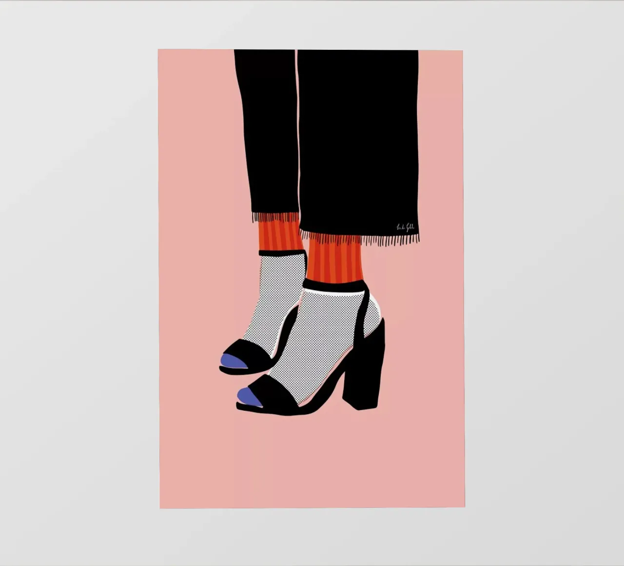 Socks and Heel pellicola backlit da Linda Gobeta