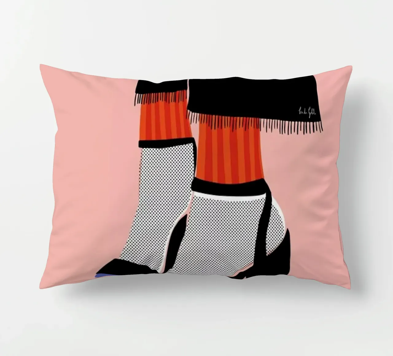 Socks and Heel cuscino da Linda Gobeta