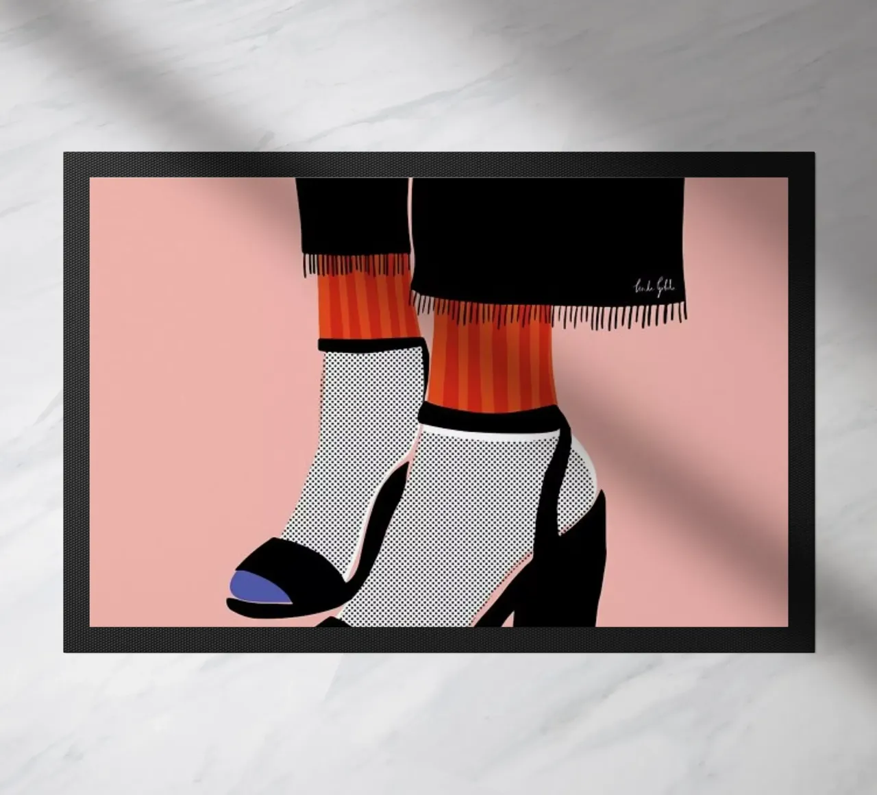 Socks and Heel zerbino da Linda Gobeta