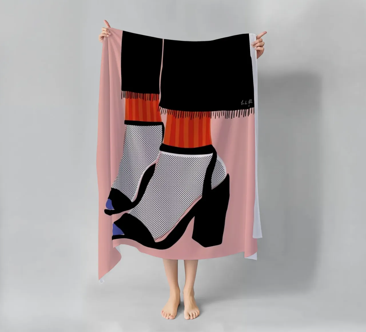 Socks and Heel telo mare da Linda Gobeta