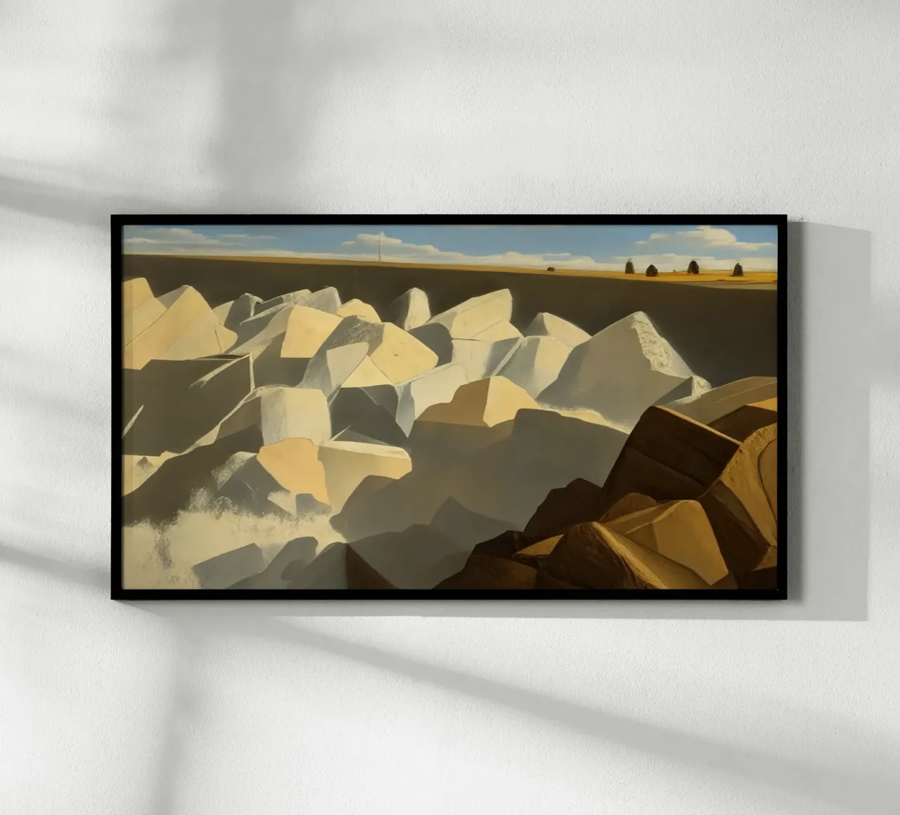 Strand_Teneriffa_1 poster con telaio in legno da Impressionismus by LK
