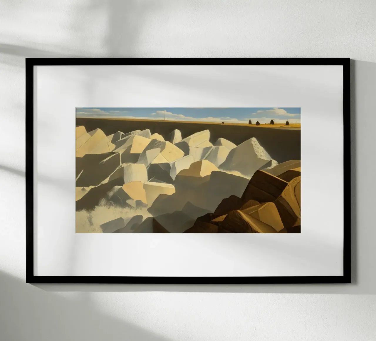 Strand_Teneriffa_1 poster con telaio in legno da Impressionismus by LK