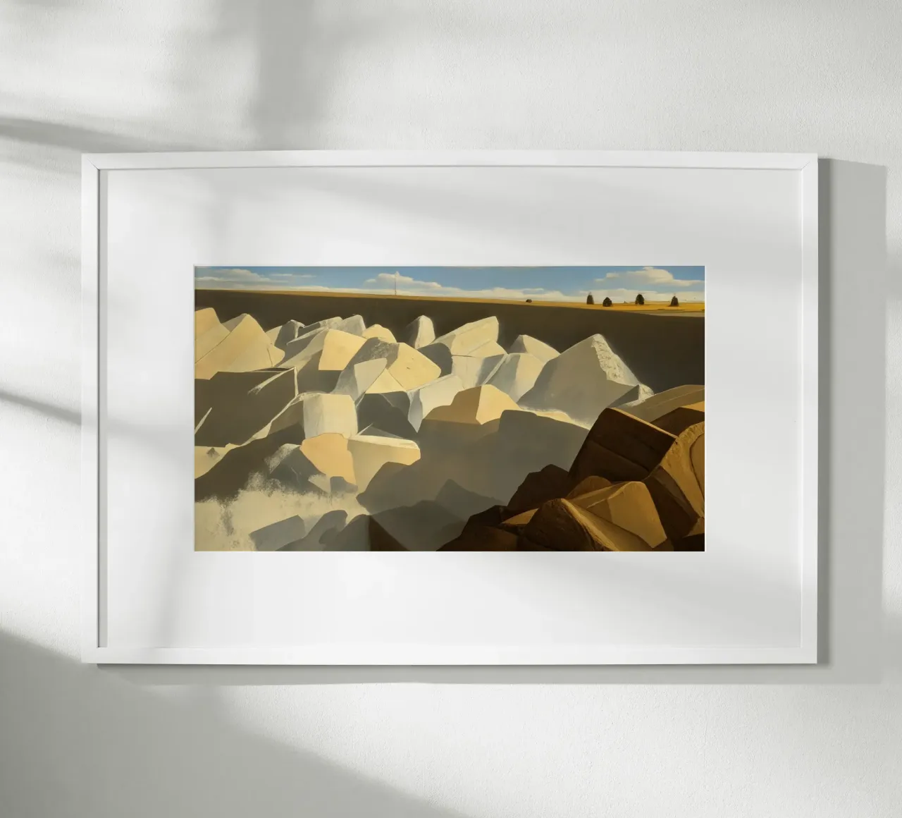 Strand_Teneriffa_1 poster con telaio in legno da Impressionismus by LK