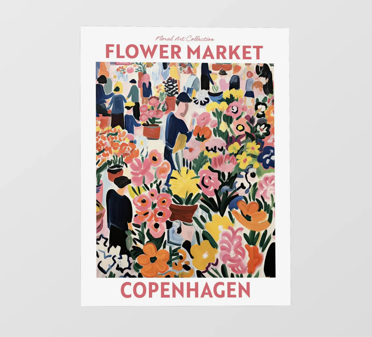 Mercato dei fiori, Copenaghen, Danimarca, Viaggio botanico pellicola backlit da Peaches Art Prints