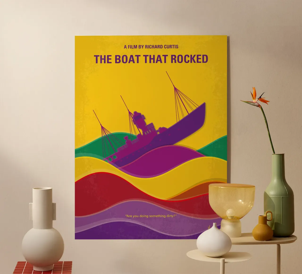 No961 My The boat that rocked minimal movie poster plexiglass da Chungkong