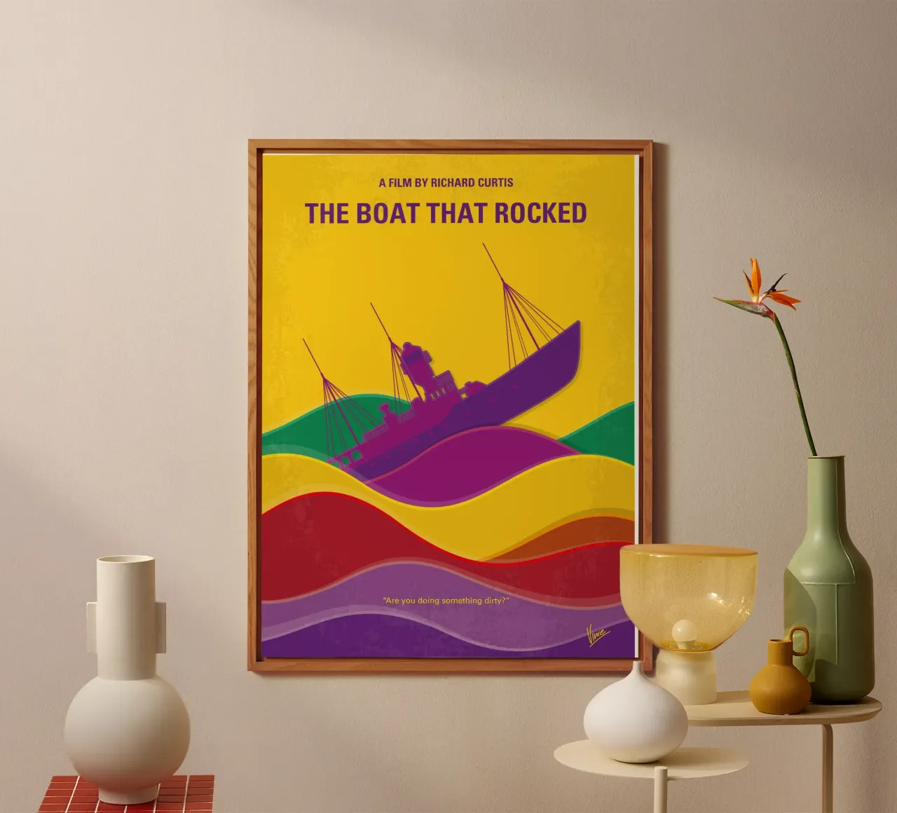 No961 My The boat that rocked minimal movie poster alluminio dibond da Chungkong