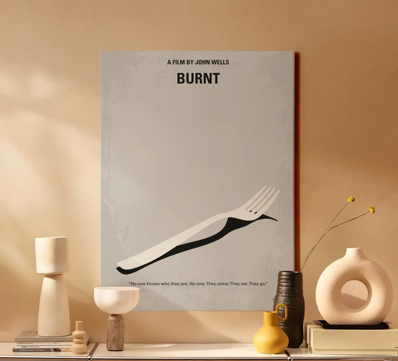 No963 My Burnt minimal movie poster tela con Cornice a cassetta da Chungkong
