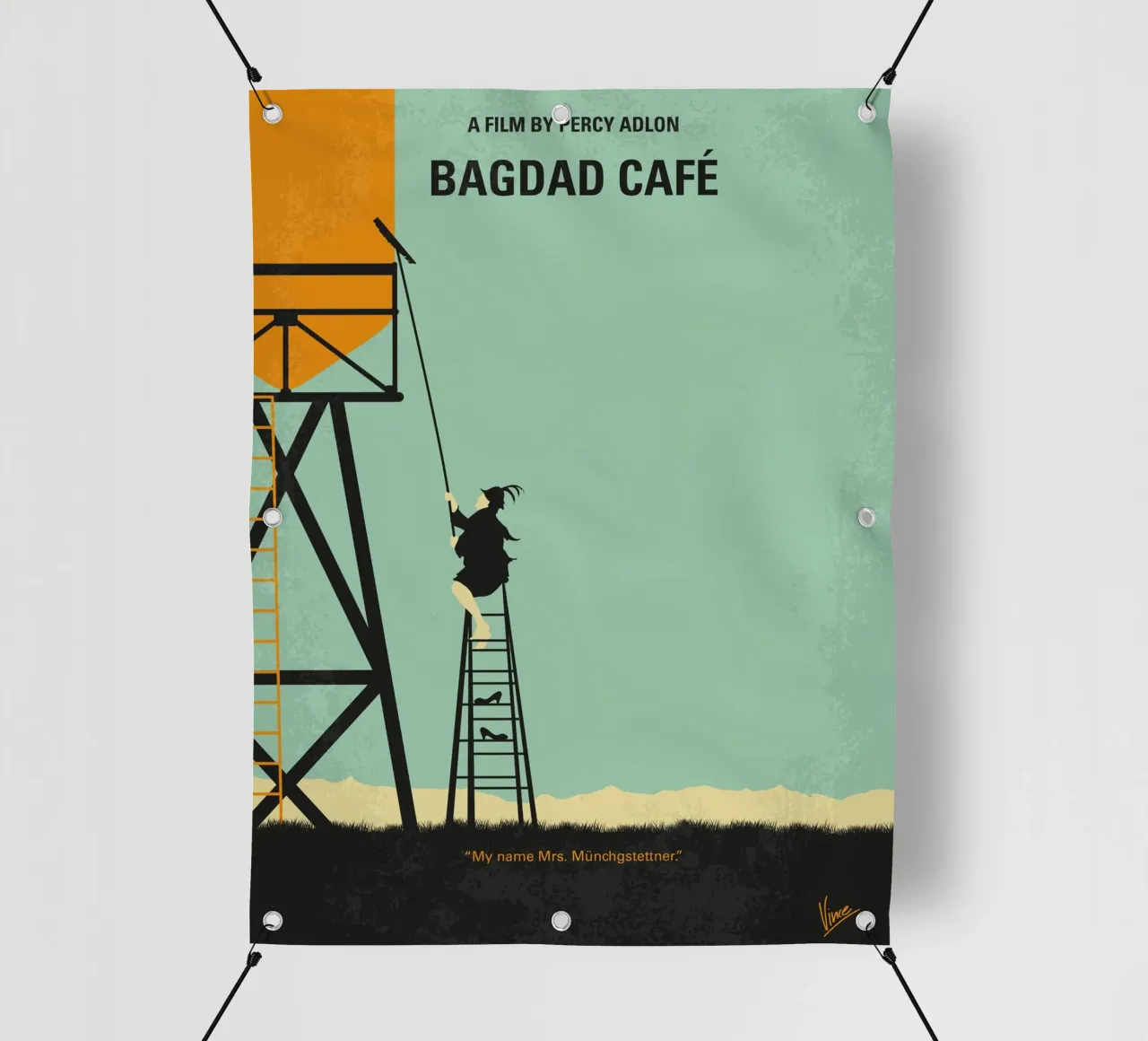 No964 My Bagdad Cafe minimal movie poster telo in pvc da Chungkong