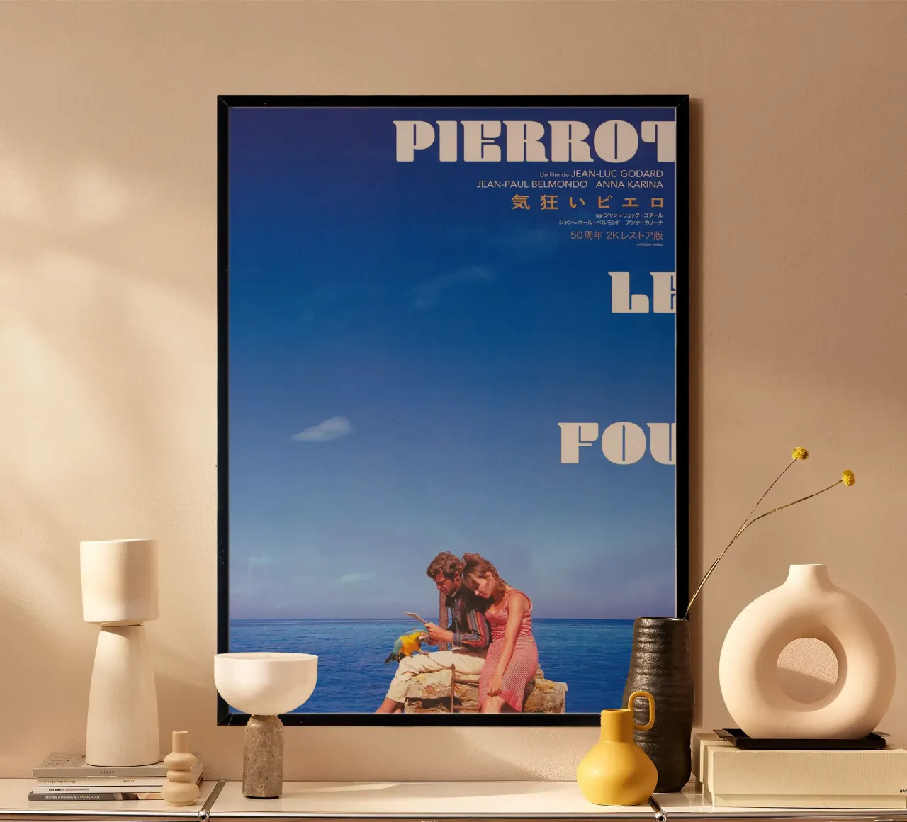 Pierrot le Fou poster con telaio in plastica da Attaboy Dsgn