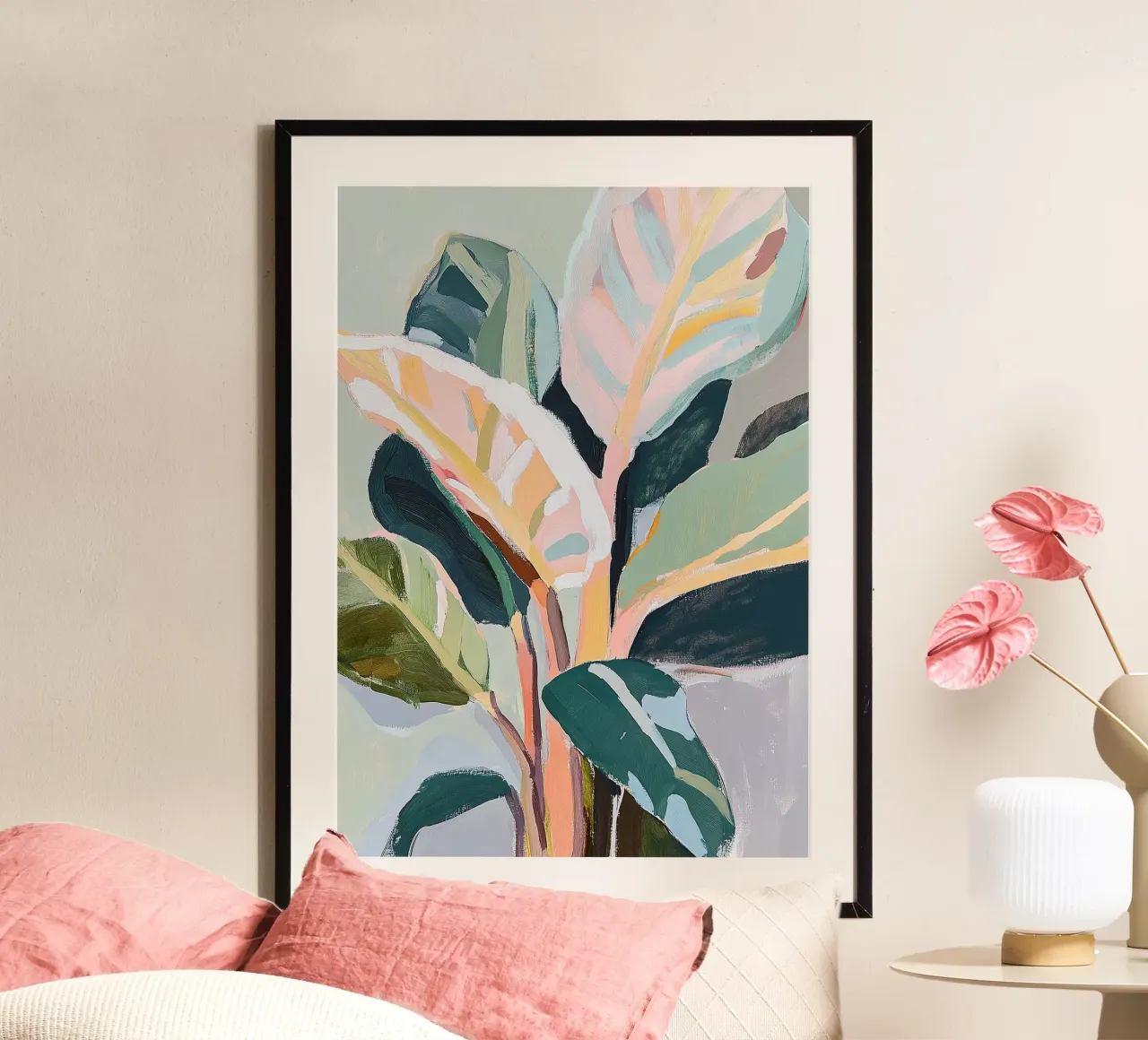 Botanik Calathea Pflanze Fauvismus Hahnemühle von Euphoria Theresa