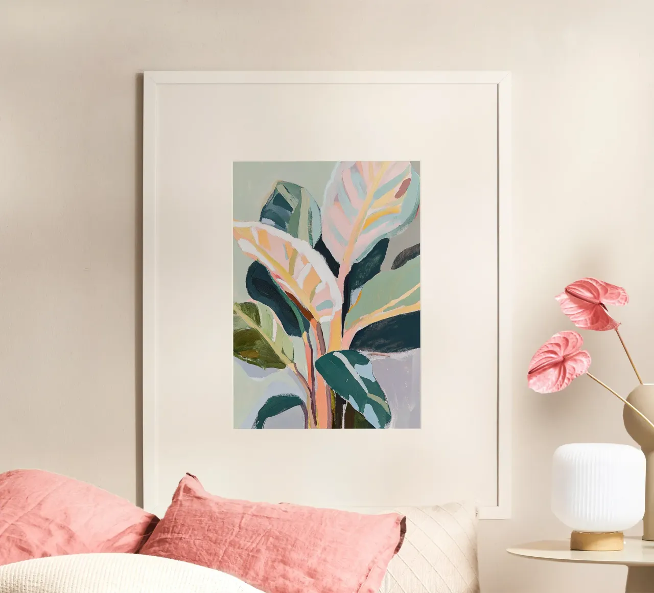 Botanik Calathea Pflanze Fauvismus Hahnemühle von Euphoria Theresa