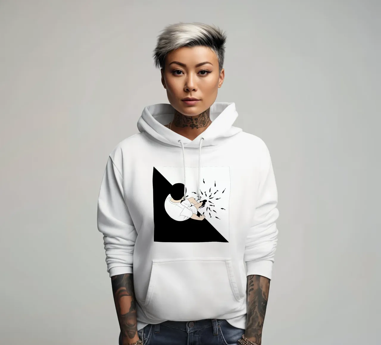 Fireworks felpa con cappuccio da Ruei