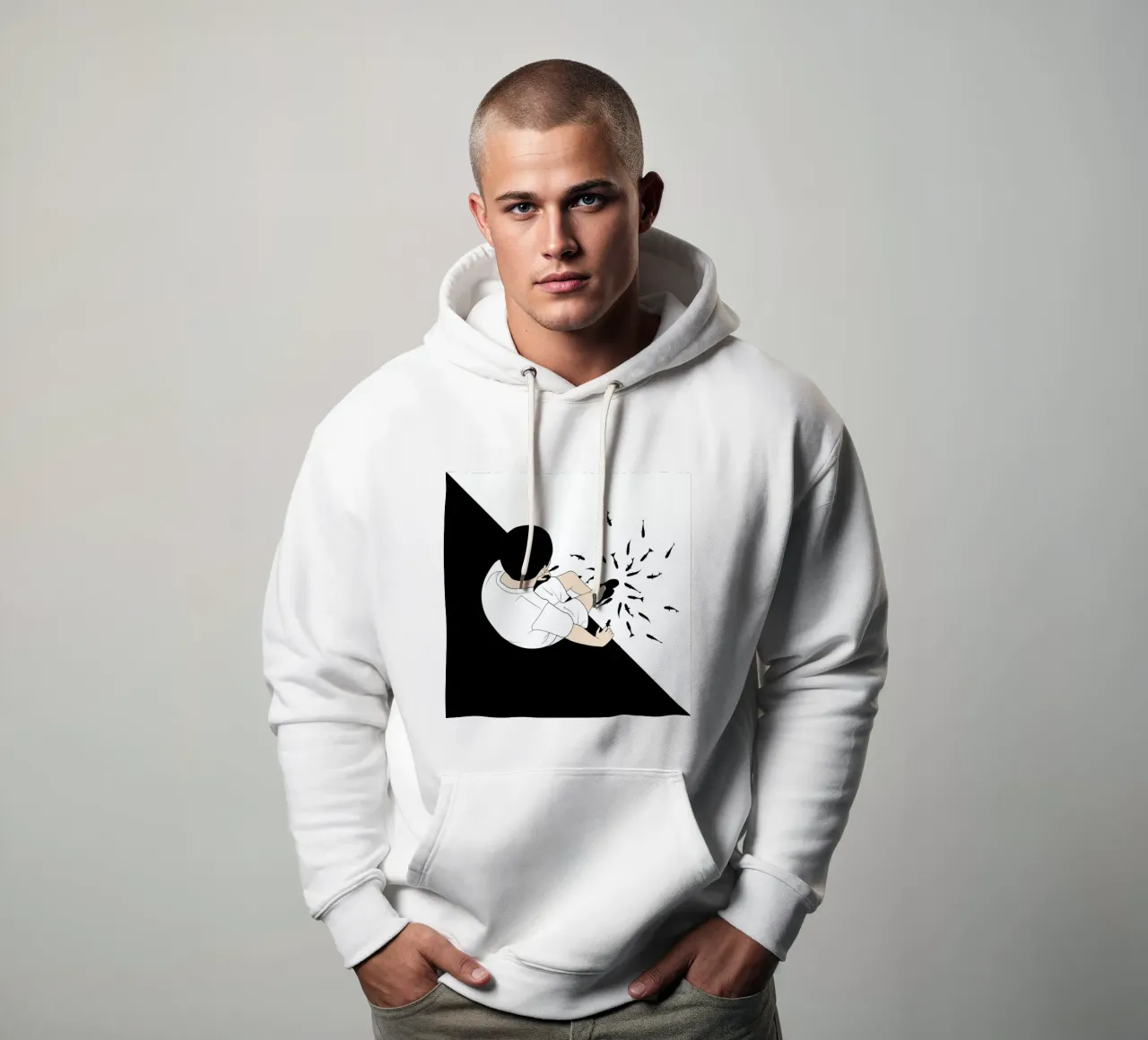 Fireworks felpa con cappuccio da Ruei