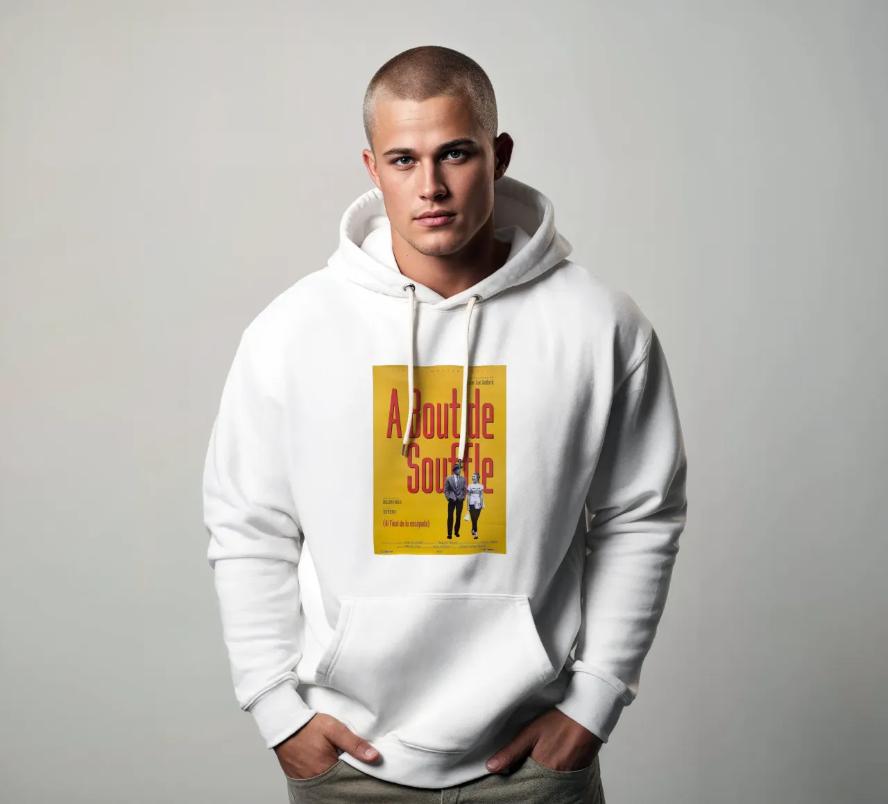 A bout de souffle (Breathless Movie) felpa con cappuccio da Attaboy Dsgn