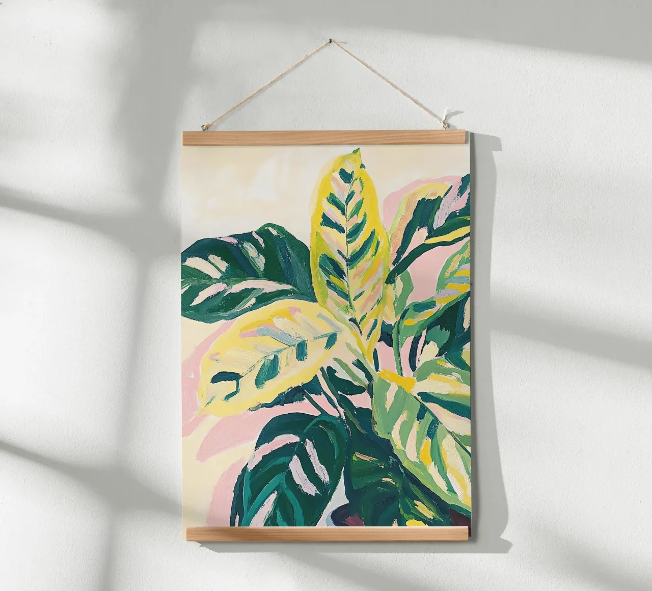 Pianta botanica Calathea Pastello Moderna poster da Euphoria Theresa
