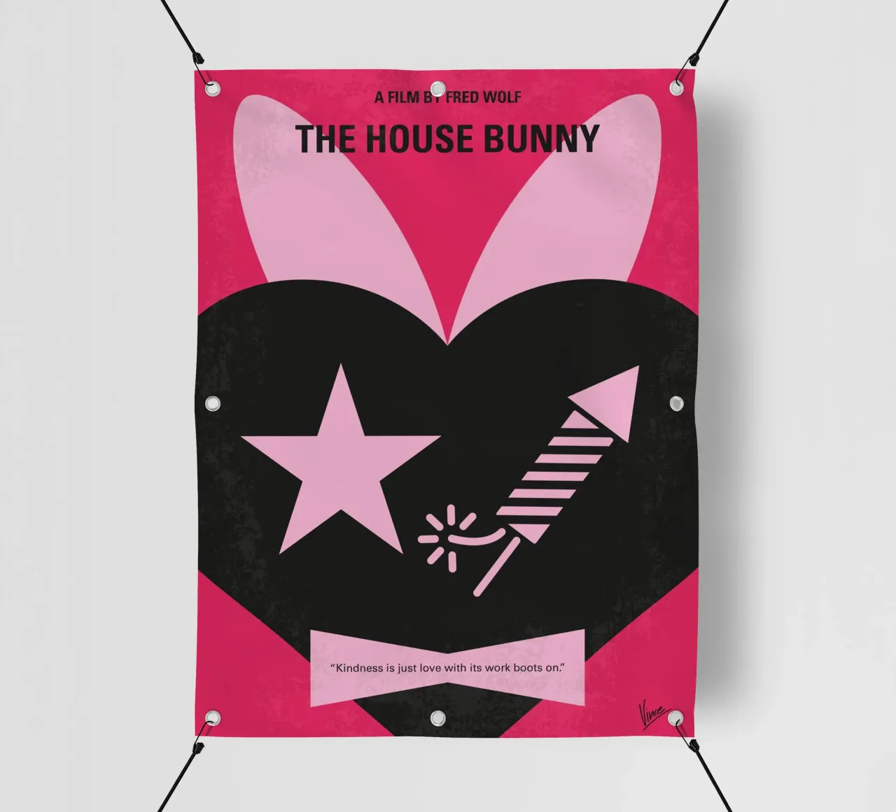 No966 My The House Bunny minimal movie poster telo in pvc da Chungkong