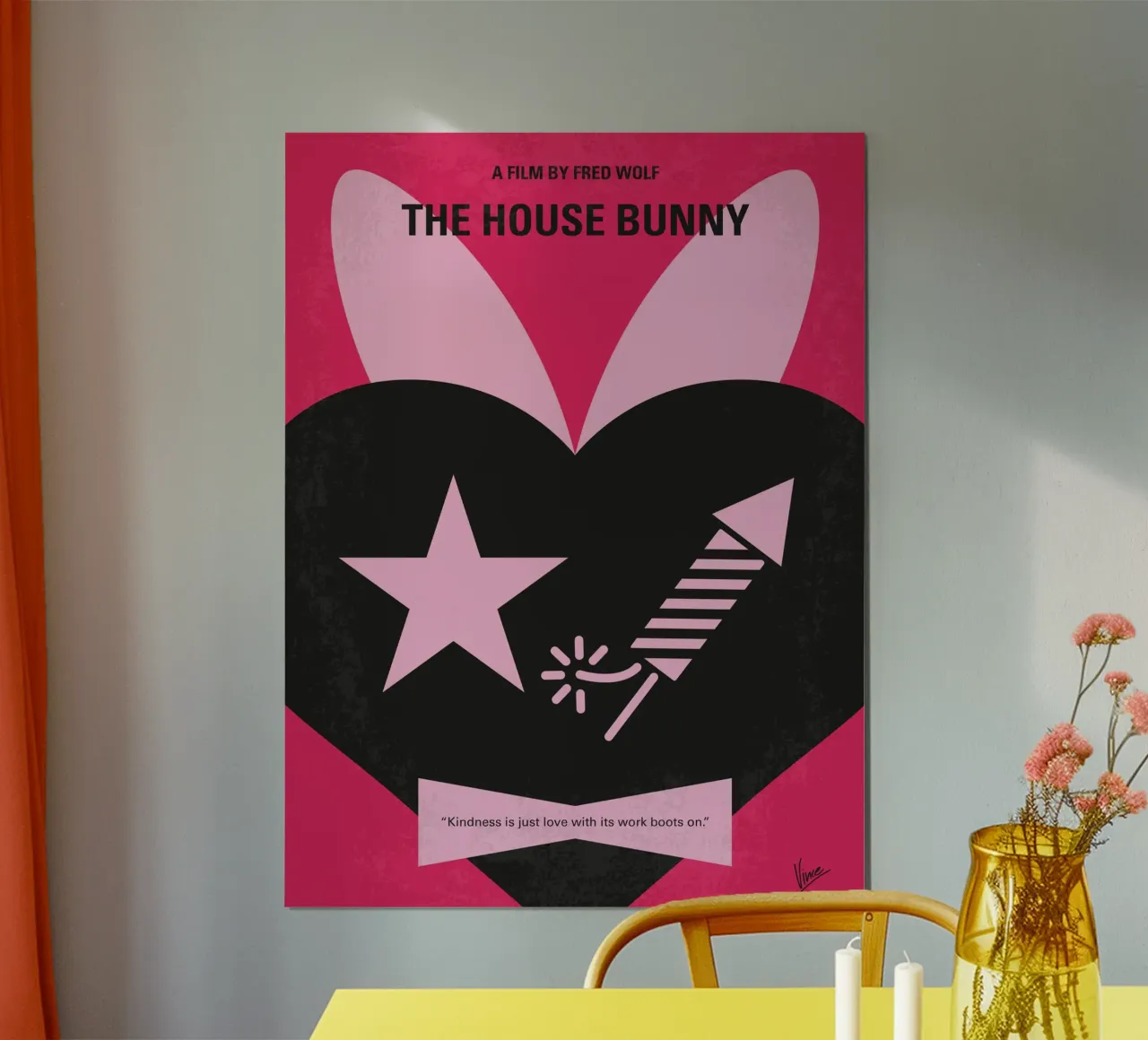 No966 My The House Bunny minimal movie poster poster con telaio in plastica da Chungkong