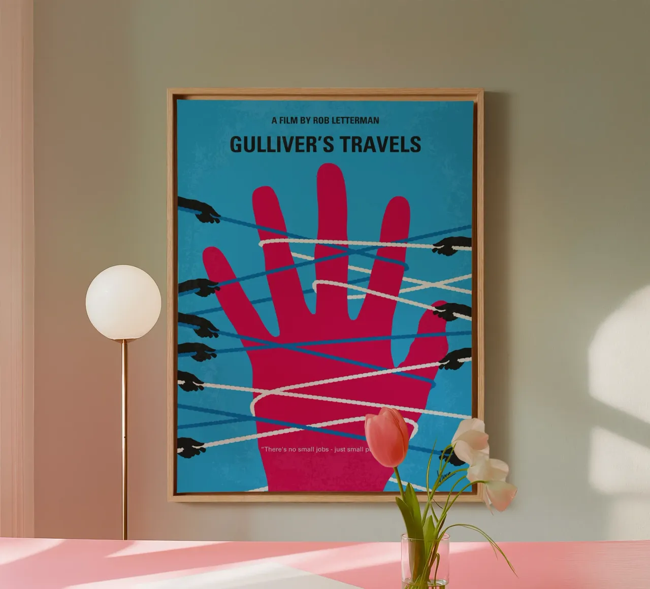 No967 My Gullivers Travels minimal movie poster tela con Cornice a cassetta da Chungkong