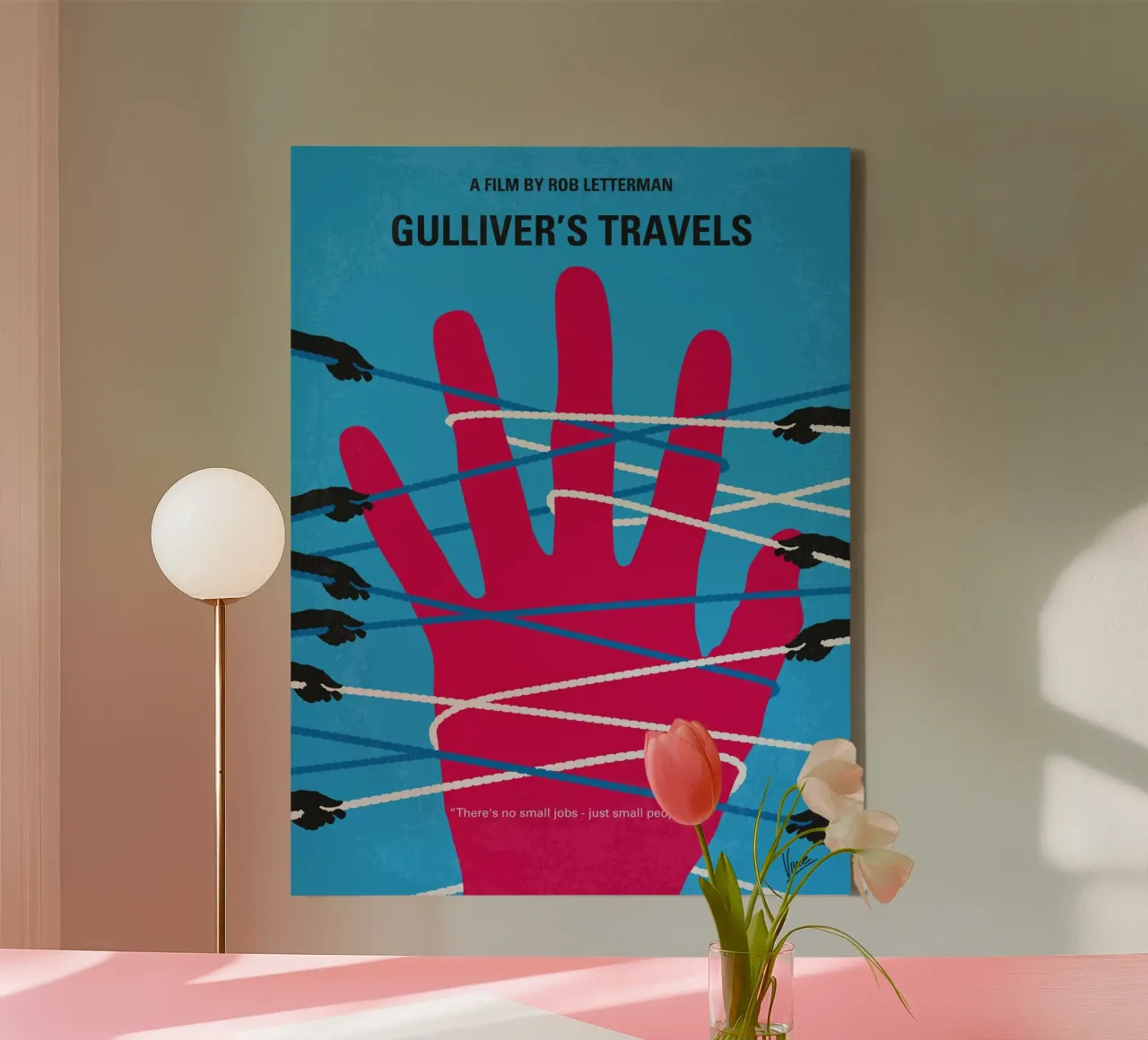 No967 My Gullivers Travels minimal movie poster tela con Cornice a cassetta da Chungkong