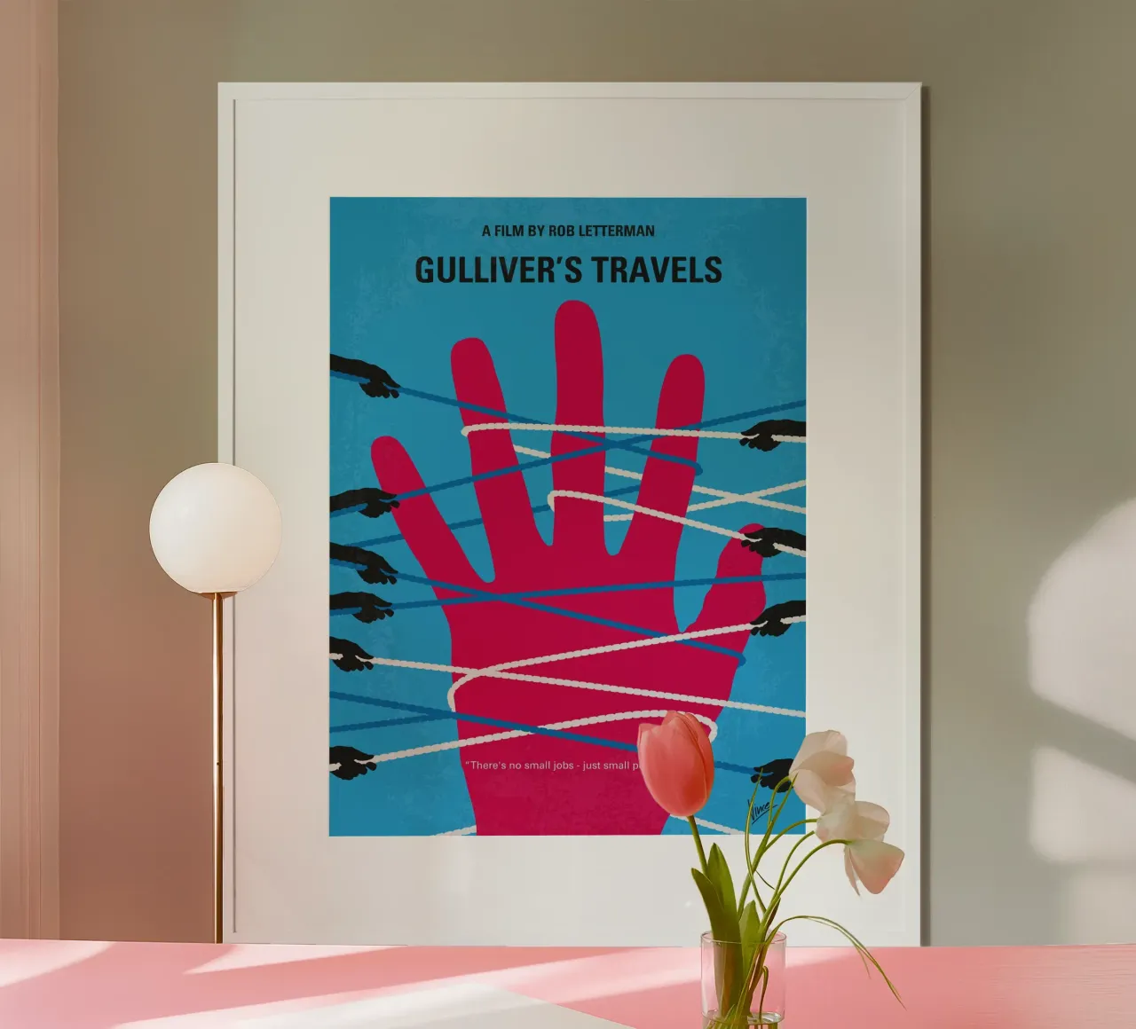No967 My Gullivers Travels minimal movie poster poster da Chungkong