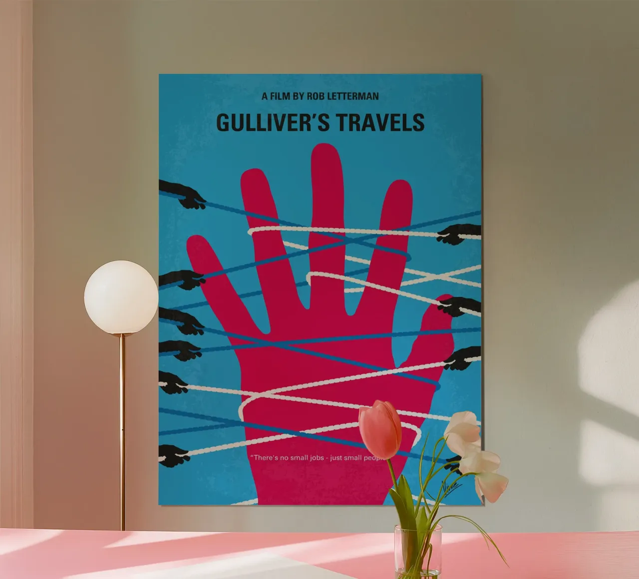 No967 My Gullivers Travels minimal movie poster poster da Chungkong