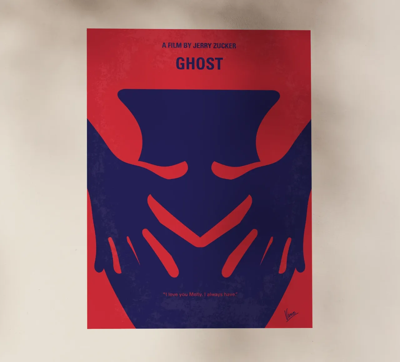 No971 My Ghost minimal movie poster pellicola backlit da Chungkong