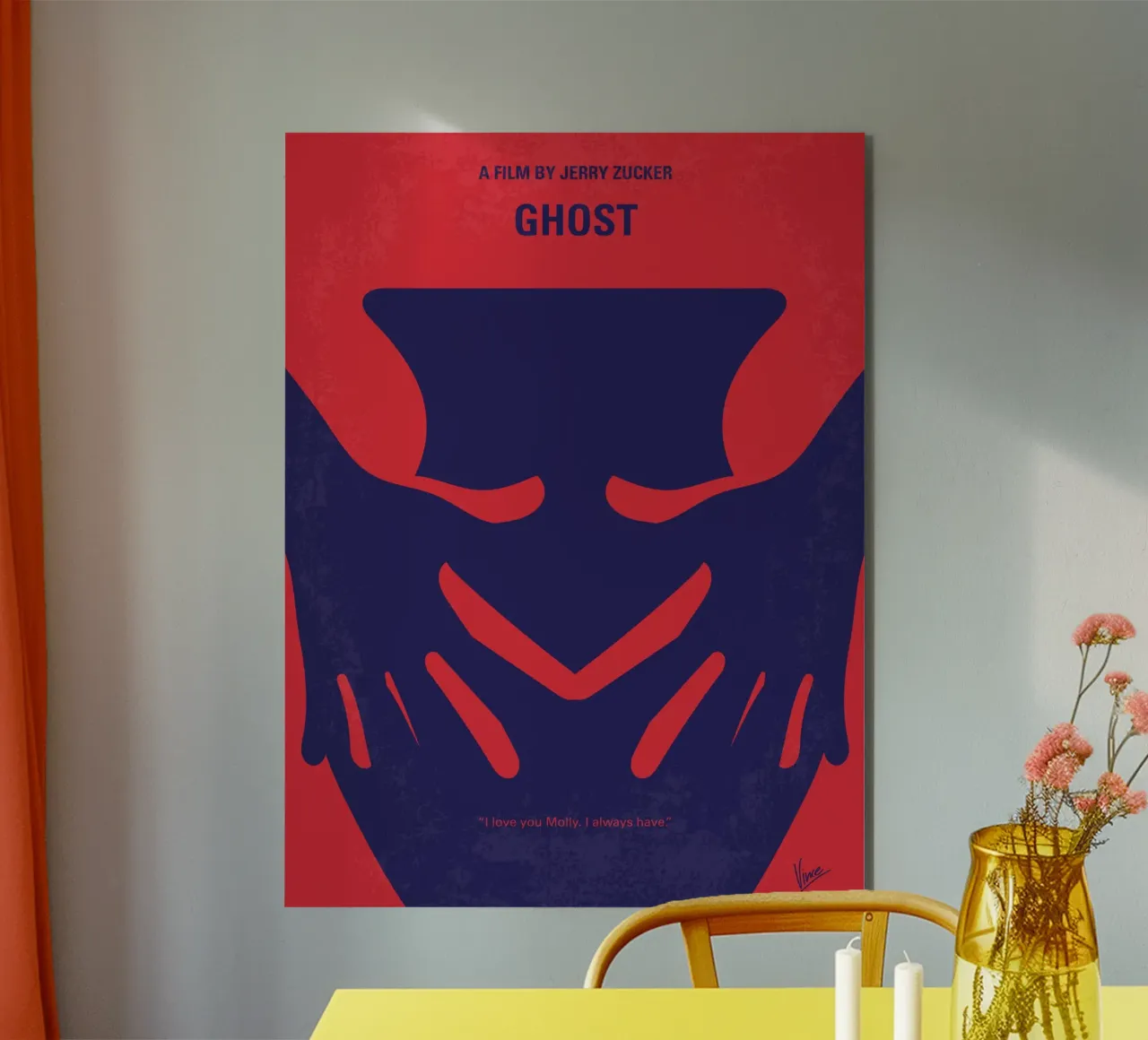No971 My Ghost minimal movie poster panneau forex de Chungkong
