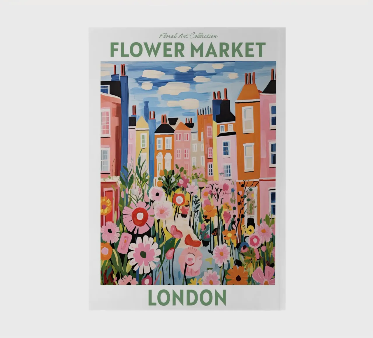 Mercato dei fiori, Londra, Inghilterra, Viaggio botanico diario da Peaches Art Prints