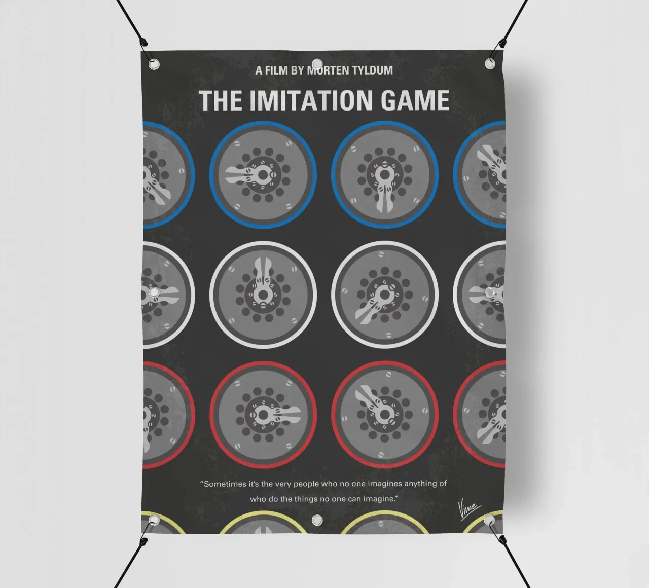 No972 My The Imitation Game minimal movie poster telo in pvc da Chungkong