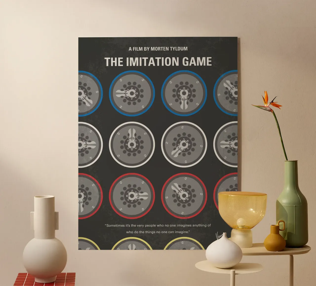 No972 My The Imitation Game minimal movie poster plexiglass da Chungkong