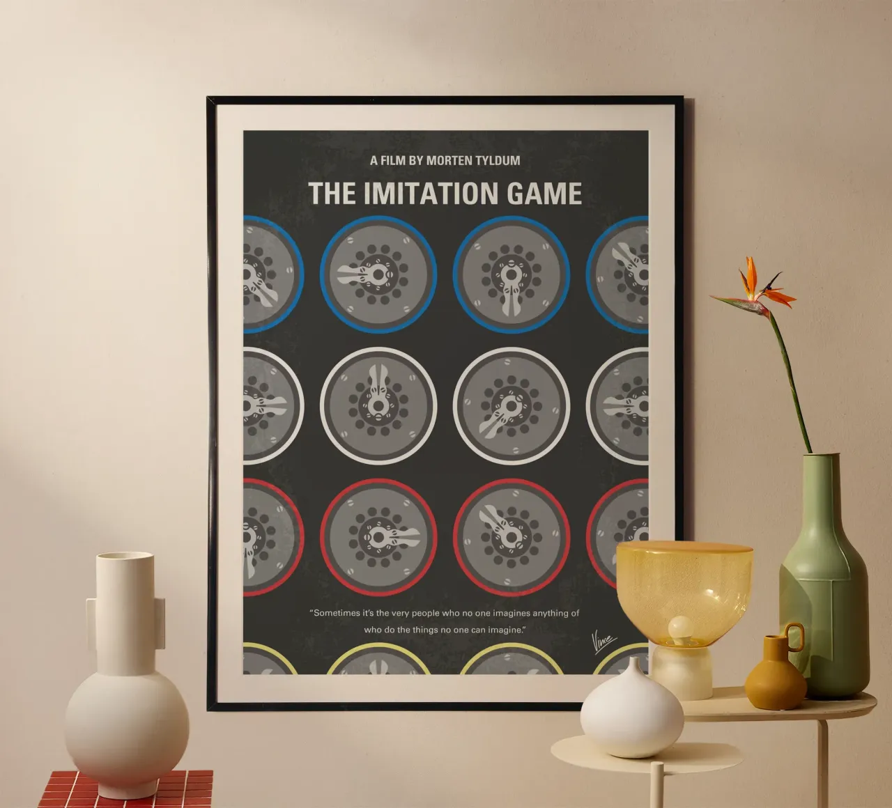 No972 My The Imitation Game minimal movie poster poster de Chungkong