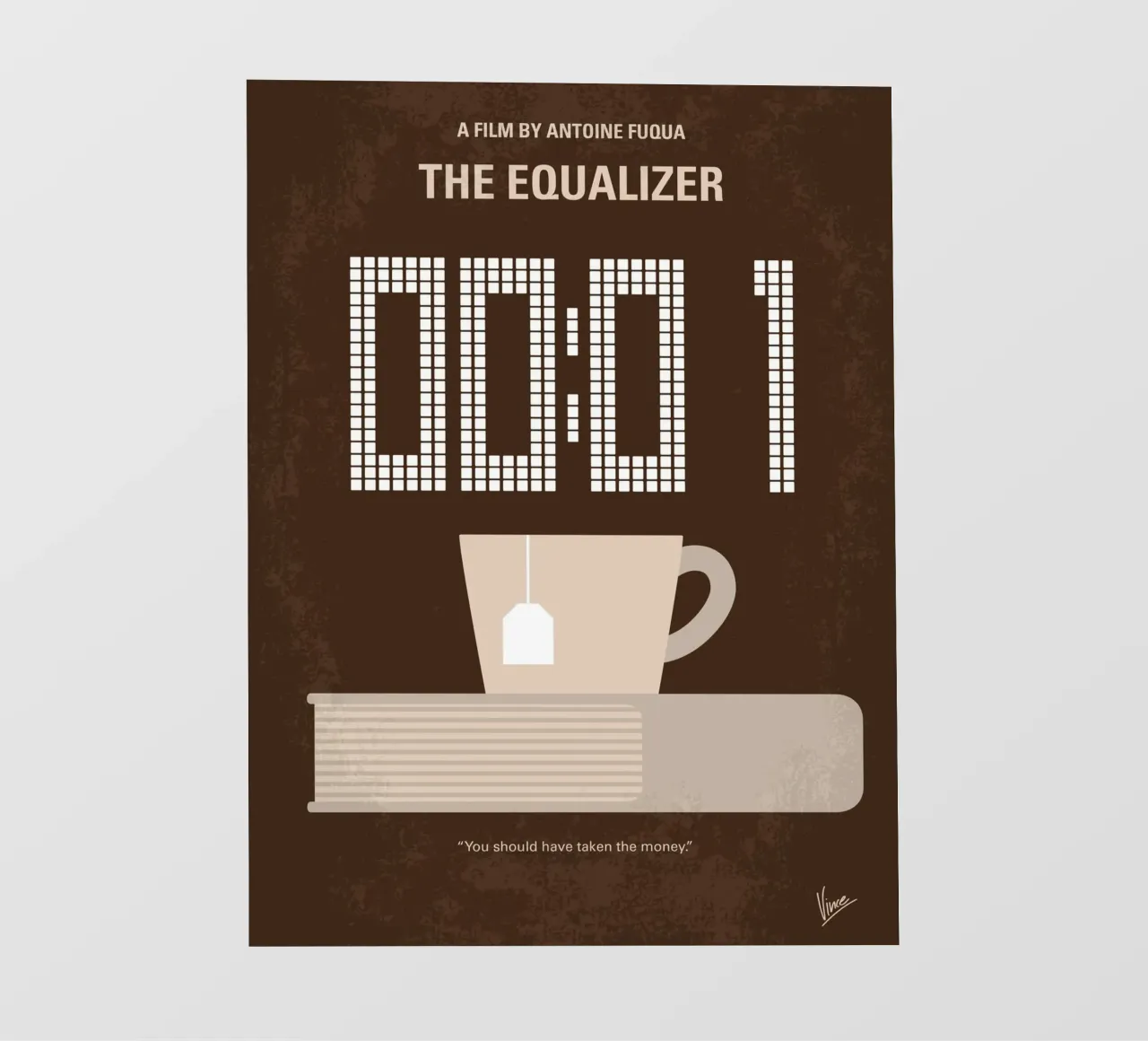 No973 My THE EQUALIZER minimal movie poster telo in pvc da Chungkong