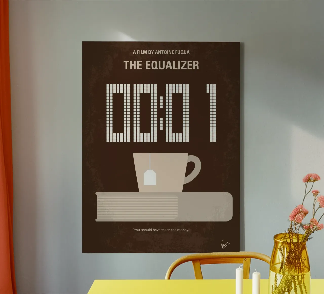 No973 My THE EQUALIZER minimal movie poster tela da Chungkong
