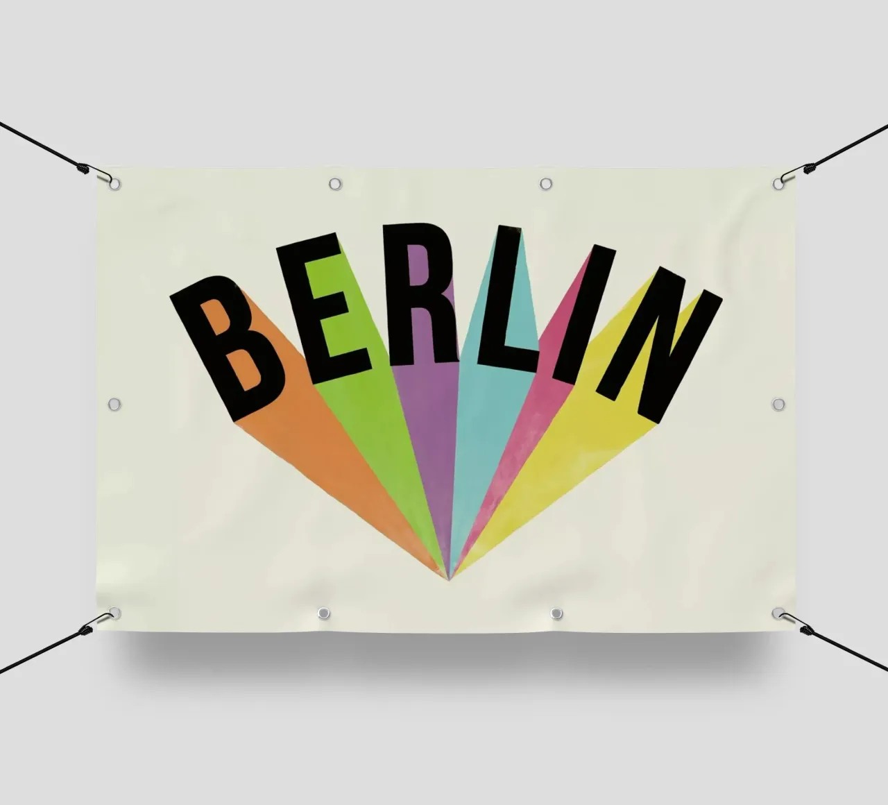 Berlin Typography telo in pvc da Florent Bodart