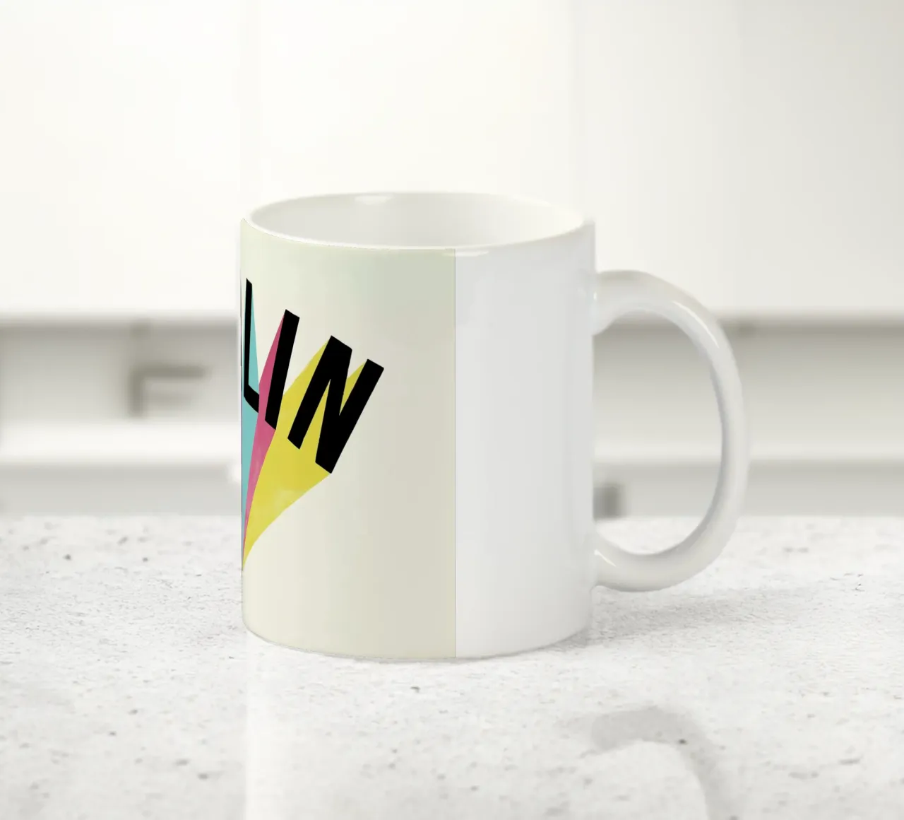 Berlin Typography tazza in ceramica da Florent Bodart