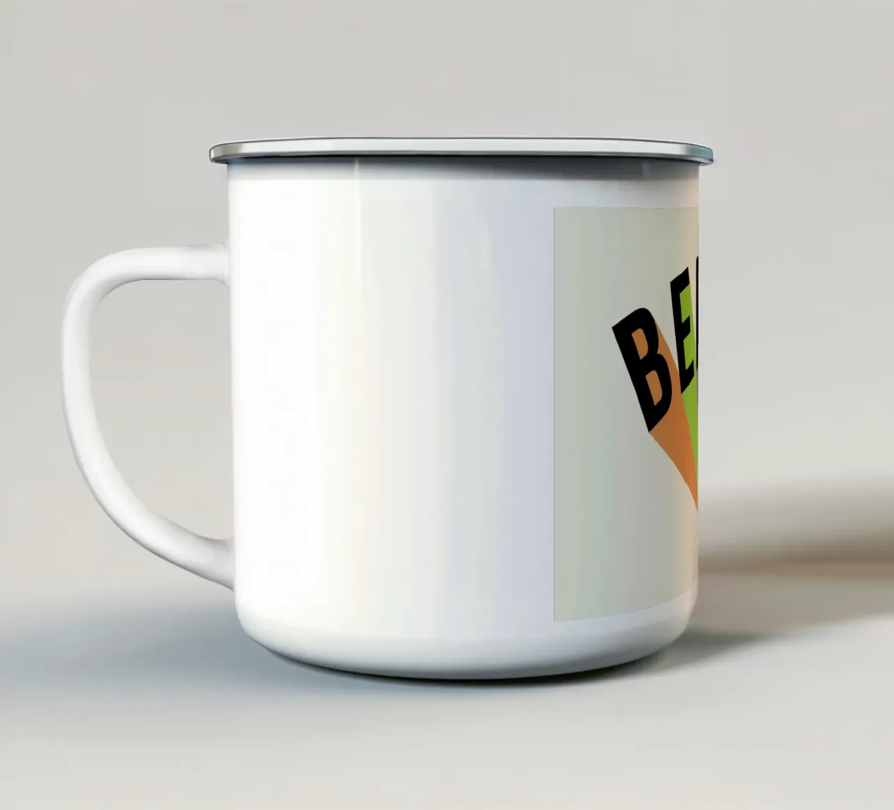 Berlin Typography tazza in smalto da Florent Bodart