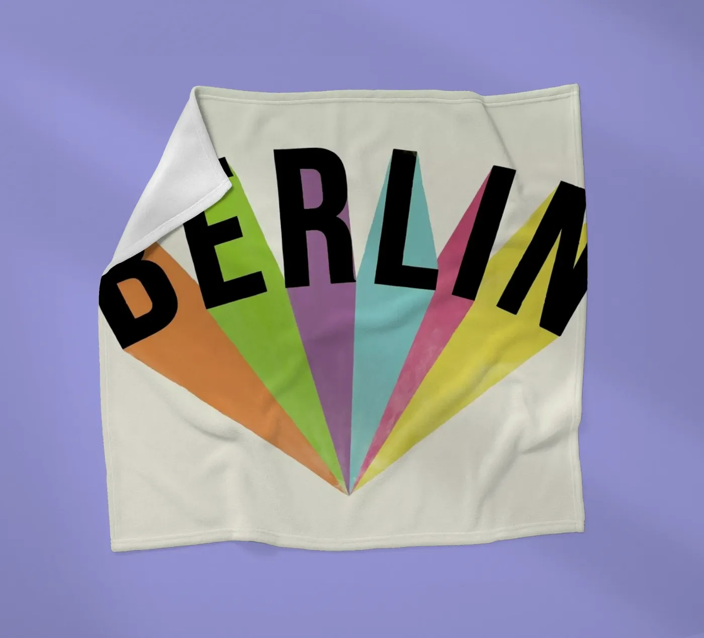 Berlin Typography fleecedeken van Florent Bodart