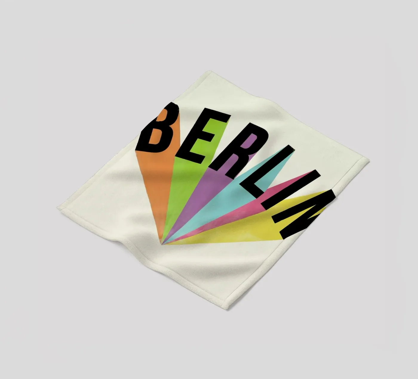 Berlin Typography fleecedeken van Florent Bodart