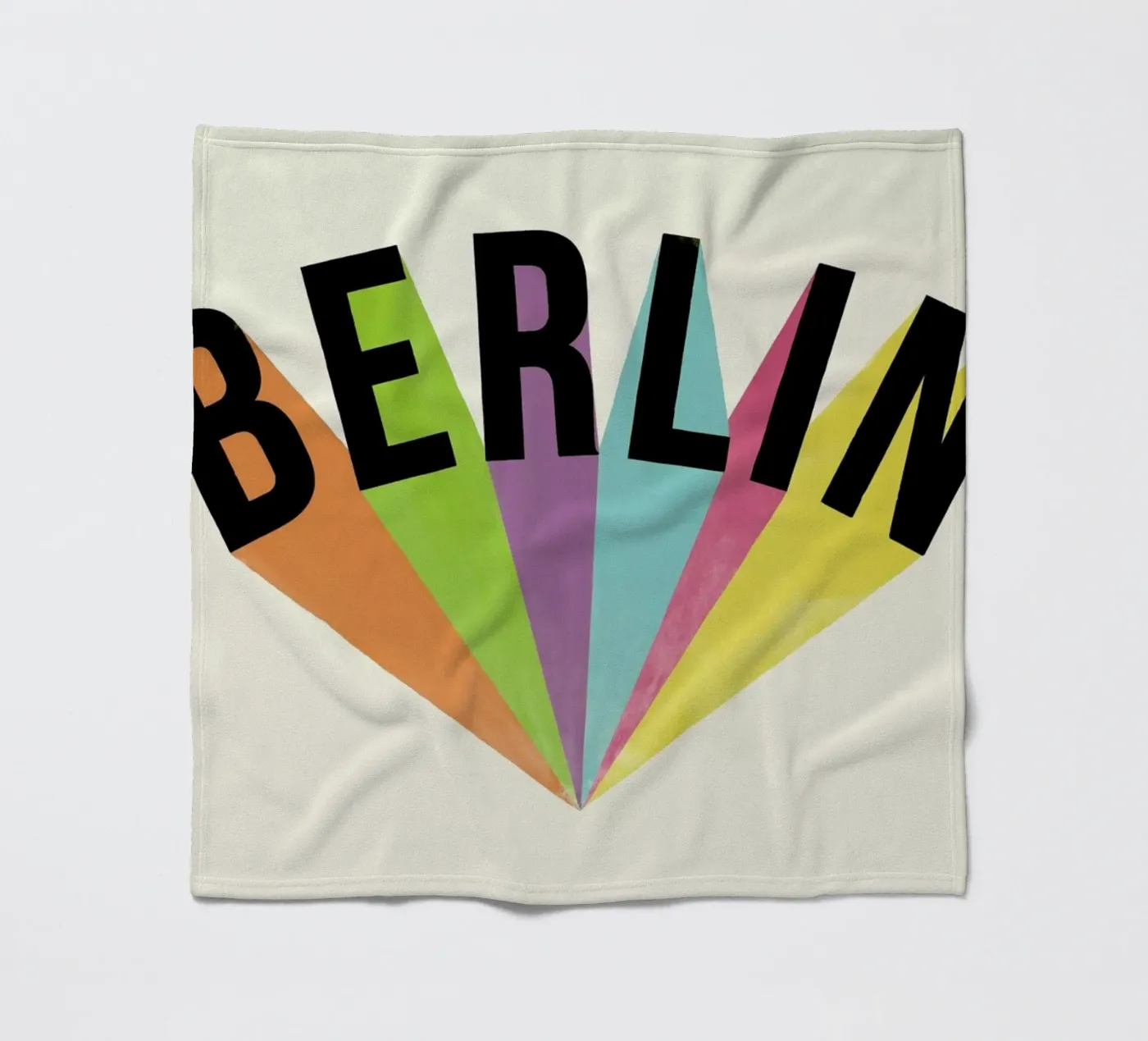 Berlin Typography fleecedeken van Florent Bodart