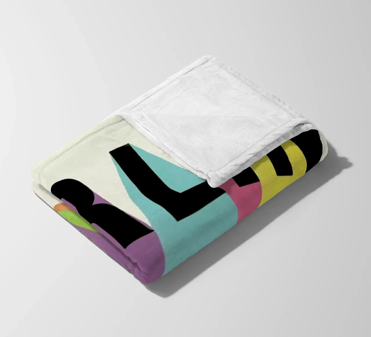 Berlin Typography plaid polaire de Florent Bodart