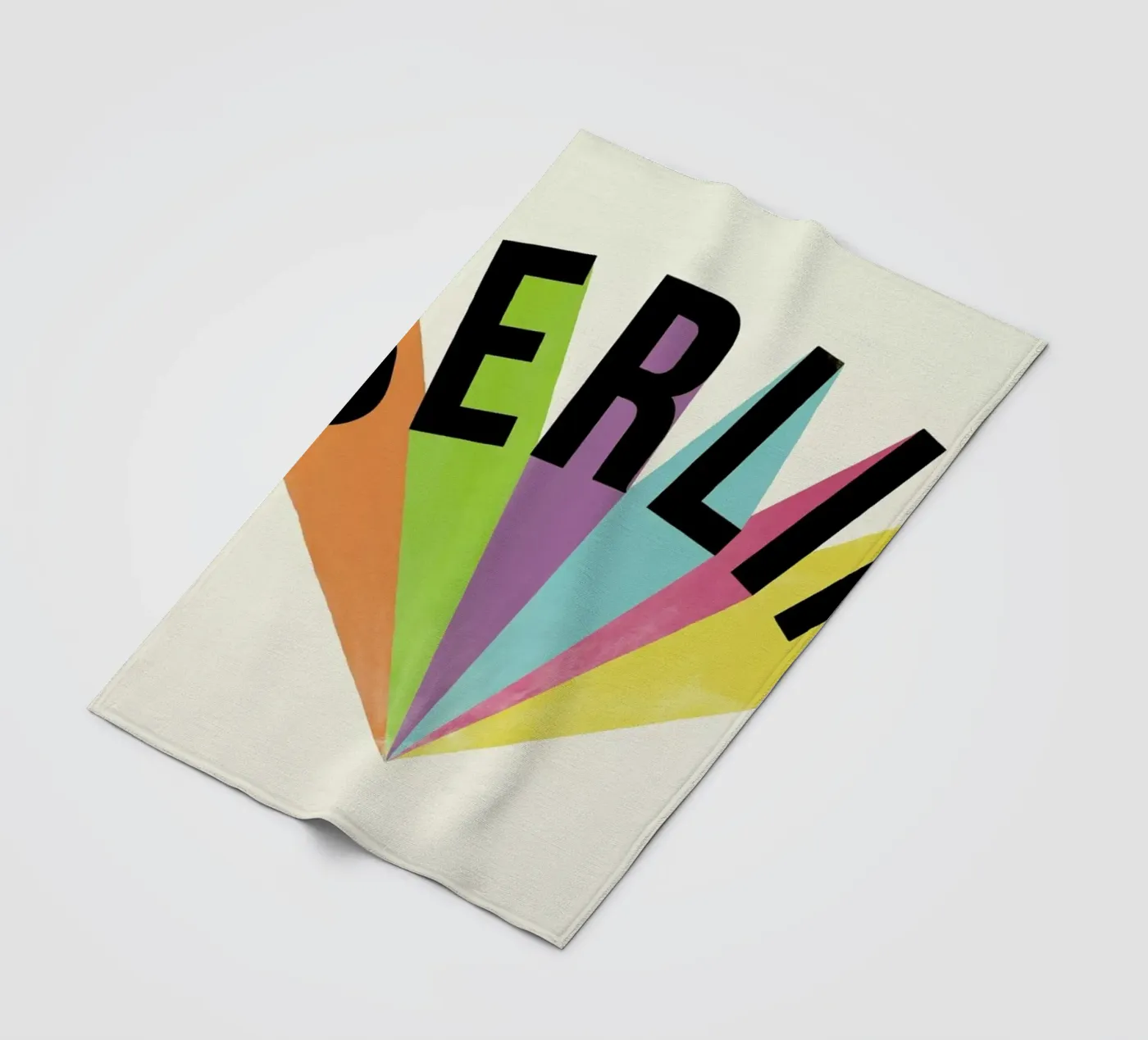Berlin Typography fleecedeken van Florent Bodart