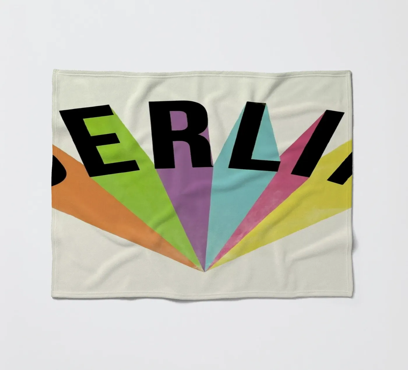 Berlin Typography fleecedeken van Florent Bodart
