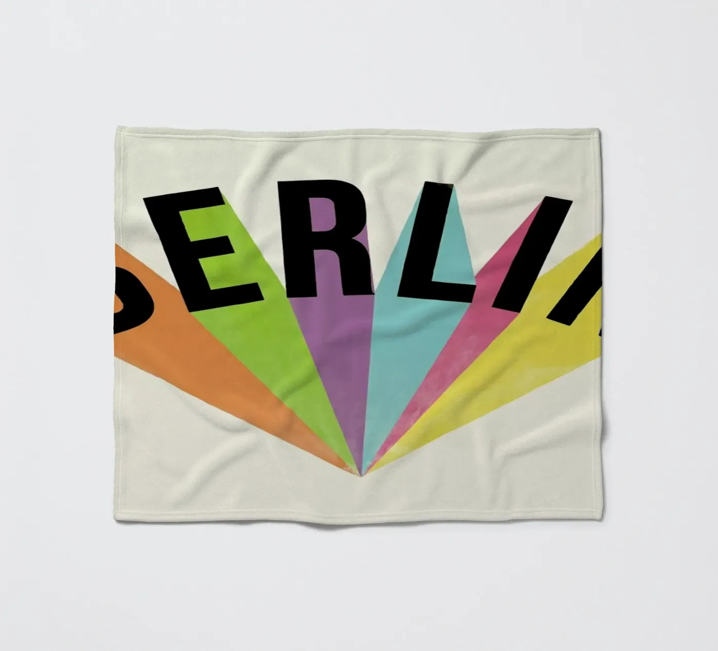 Berlin Typography fleecedeken van Florent Bodart