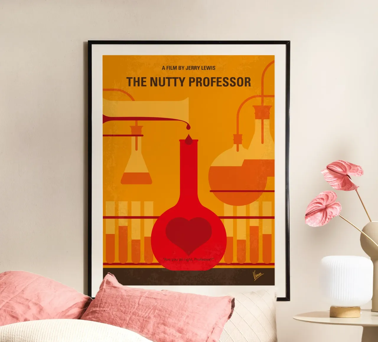 No976 My The Nutty Professor minimal movie poster carta hahnemühle da Chungkong